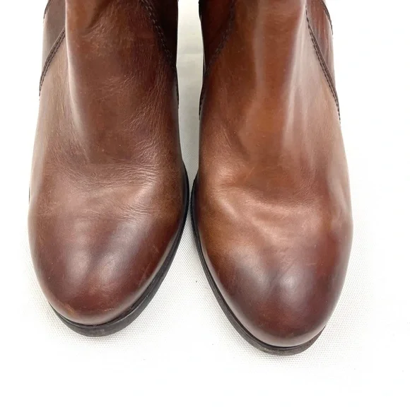 Brown Leather Ankle Boots - Picture 8 of 8